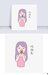 吃瓜表情包图片丸子头可爱,吃瓜表情包可爱来袭！